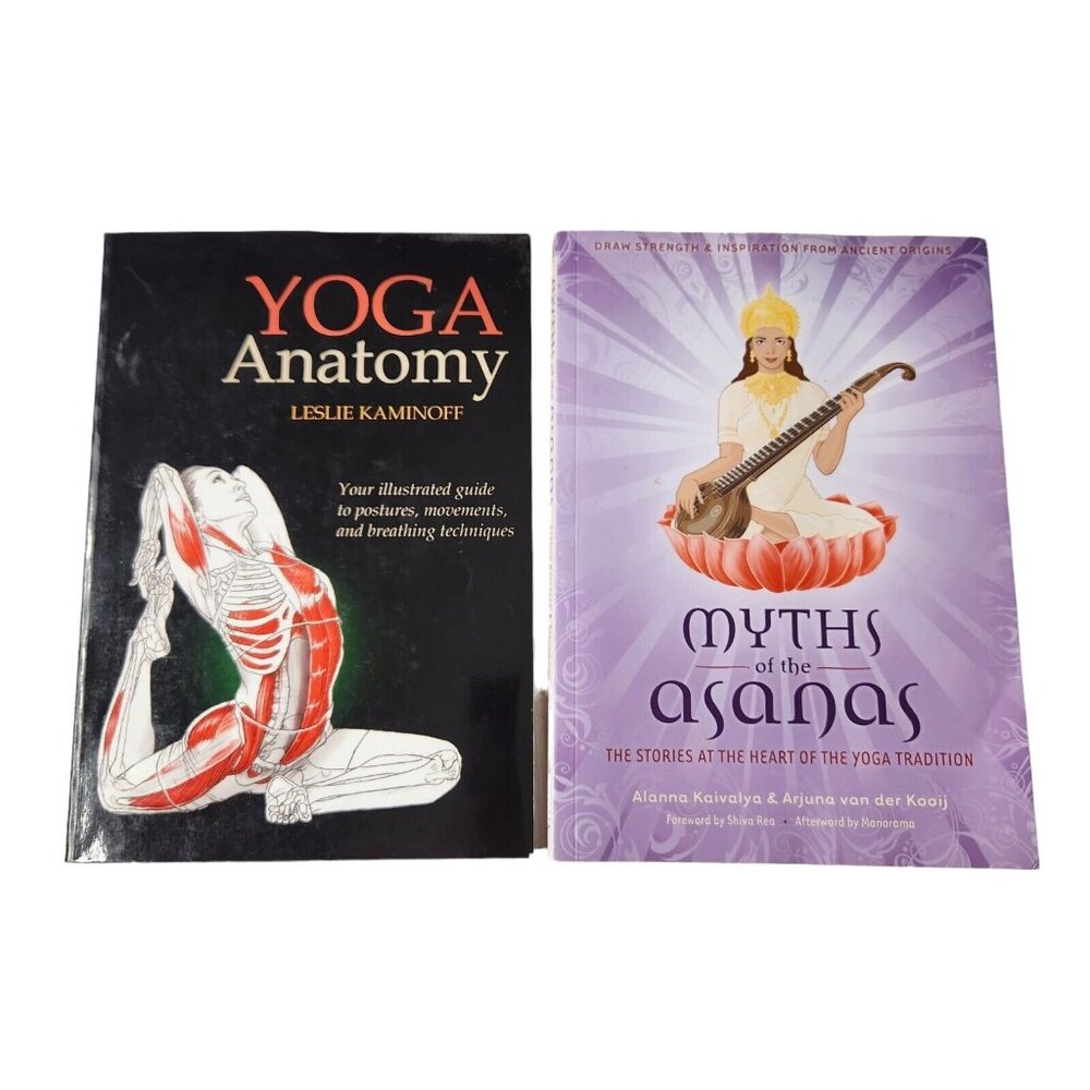 Yoga Anatomy Myths of The Asanas Yoga Book Lot of 2
